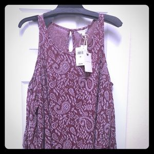 Lucky Brand Paisley Print Top NWT 3X
